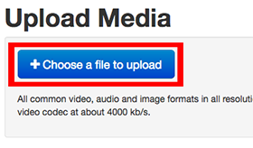 Choose a file to upload button